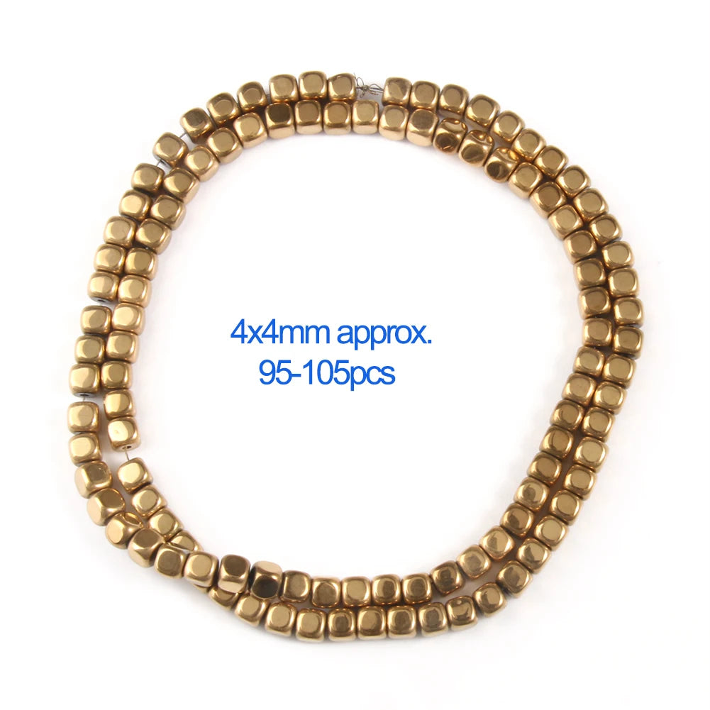 AAA+ Retention Farbe Natürliche vergoldete Hämatit Perle Herz Runde Stern Spacer Lose Perlen für Schmuck Machen DIY Charm Armband
