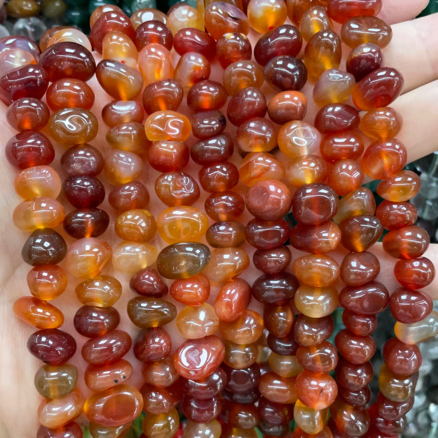 10-12mm Naturstein Rosenquarz Kristall Turmalin Achate Jade lose Abstand halter für Schmuck herstellung DIY Armband Halskette Materialien