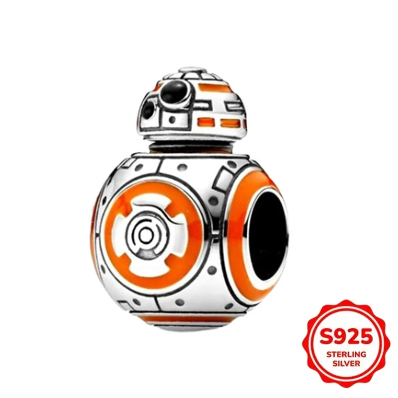 925 Sterling Silber Charms Heiße Star Wars Serie Mandalorianer Helm Anhänger Perlen Original Damen Armbänder DIY Schmuck Geschenke