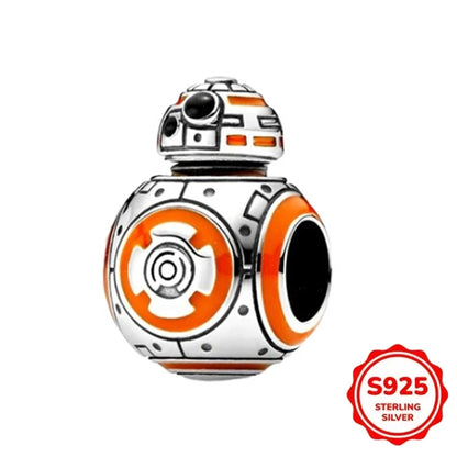 925 Sterling Silber Charms Heiße Star Wars Serie Mandalorianer Helm Anhänger Perlen Original Damen Armbänder DIY Schmuck Geschenke