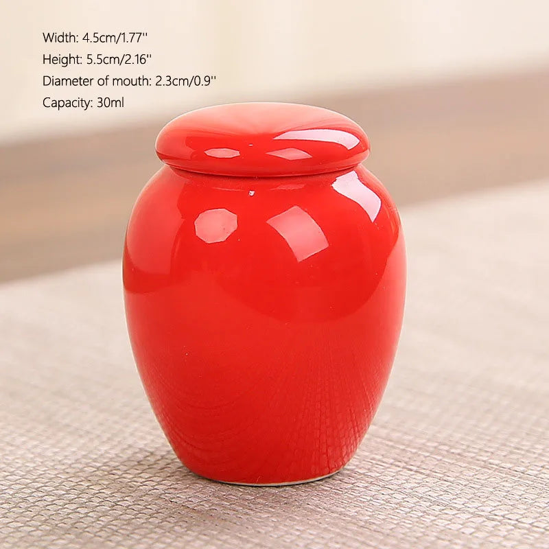 Keramik versiegelte Haustier-Urnen flasche, Leerer Kasten behälter, Urnen für Hunde asche, Mini Multi-Color, Kleine Haustier-Urne, 45ml