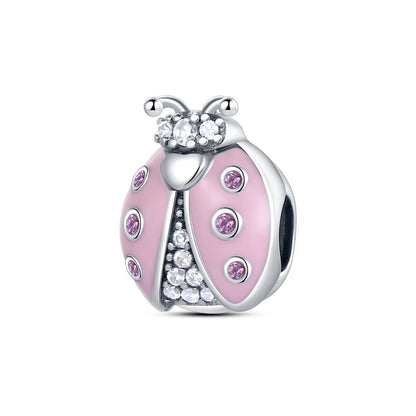 Neue 2025 925 Sterling Silber Charms Perlen Liebe Herz Rosa Original Charm Anhänger Fit Charm Armbänder DIY Schmuck Geburtstag Geschenk