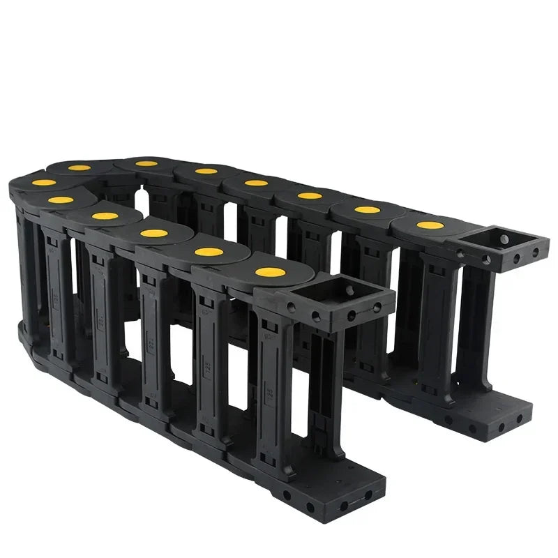 Kabels chlepp kette Draht träger 45*50 60 75 1000 Übertragung mm End stecker für CNC-Router-Maschinen kabel