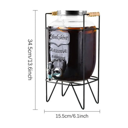 Krüge für Getränke 4l Getränke krug Spender für Partys luftdichtes Getränk Limonade Spender glas mit Zapfen Cocktail Wein