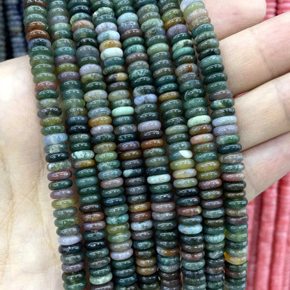 Naturstein Rondelle 2X6mm Türkise Quarz Jaspis Achate Flache Runde Spacer Perlen für Schmuckherstellung DIY Armband Zubehör