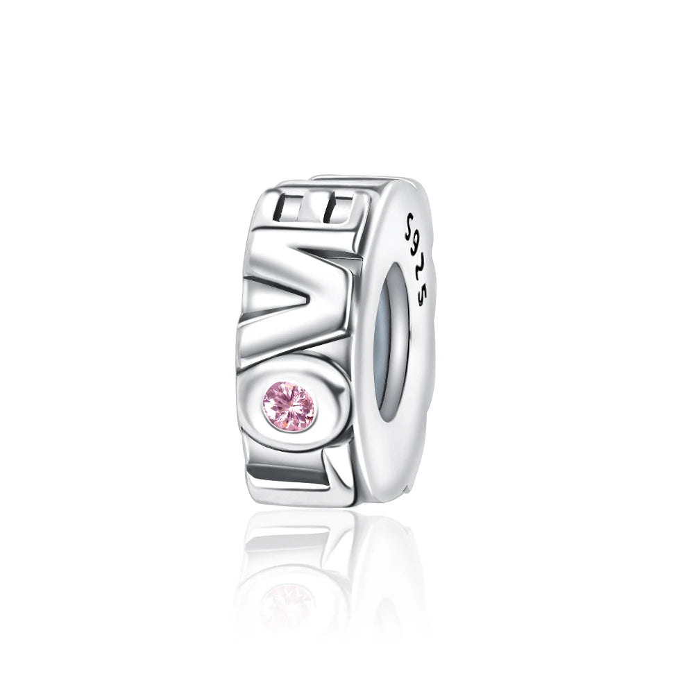 Romantischer 925 Sterling Silber Liebesschlüssel Herz-zu-Herz Charm für DIY Armband Halskette Verlobung Party Geschenke
