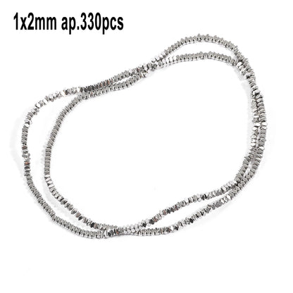 Großhandel AAA Rhodium Hämatit Perlen Charms Herz Stern Rohr Facettierte Runde Unregelmäßige Geometrische Form Perlen Für Schmuck Machen