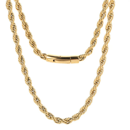 Hip Hop Schmuck pvd plattiert Herren 6mm Edelstahl Franco Seil Kette Halskette 16-26 "für Männer Frauen Geschenk