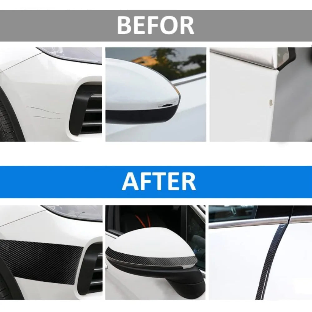 Nano Carbon Faser Auto Körper Film DIY Paste Schutz Streifen Auto Tür Sill Wasserdichte Schutz Film Seite Spiegel Anti Scratch Band