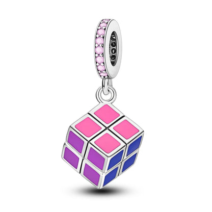 Neue 2025 925 Sterling Silber Charms Perlen Liebe Herz Rosa Original Charm Anhänger Fit Charm Armbänder DIY Schmuck Geburtstag Geschenk