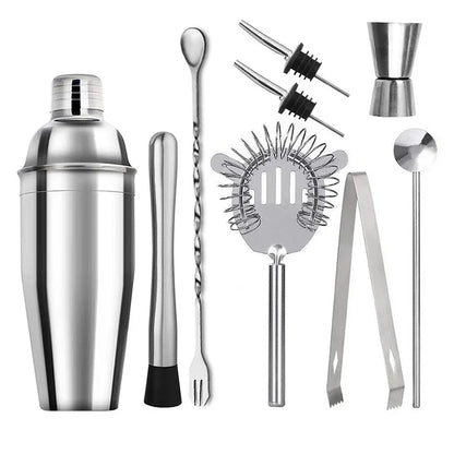 6/9 stücke Edelstahl Cocktail Shaker Bartending Werkzeuge Barkeeper Kit Martini Sharker Trinken Mixer Set Mit Lagerung Tasche