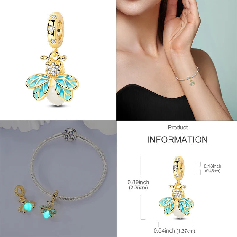 Neu im 925er-Sterlingsilber, goldene Sonnenblume, glückliche Sterne, passend für Original-Armbänder, Halsketten, Sonne, Mond, Diamant-Charm, Schmuck zum Selbermachen