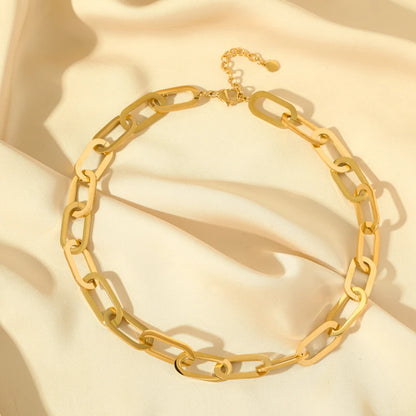 GANEMLY 316L Edelstahl Gold Farbe Gewebte Kette Halskette Für Frauen Mode Hals Kette Kragen Wasserdicht Schmuck Geschenk