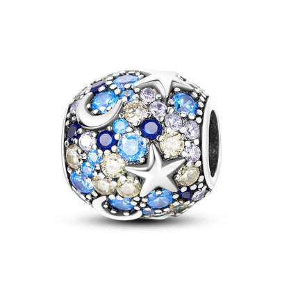 Charm-Anhänger aus Silber 925, blaue Serie, passend für Armbänder, Charms, DIY, originelle Mode-Anhänger für Schmuckherstellung