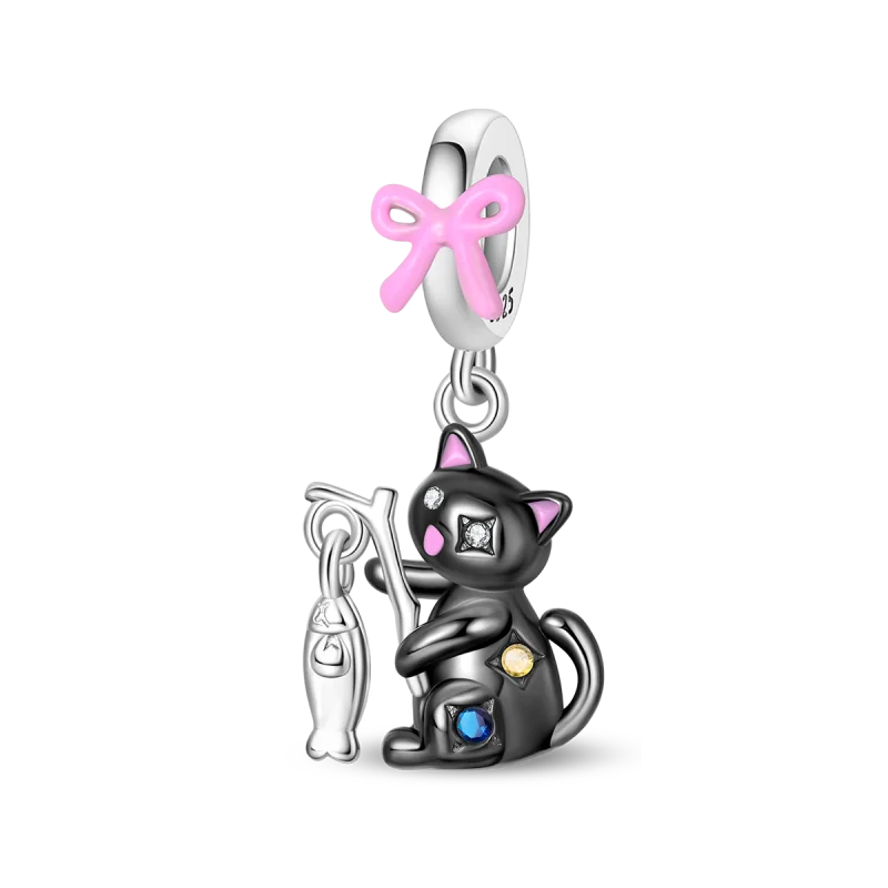 Neue Original 925 Sterling Silber Tier Serie Charms Nette Capybara Elefant Katze Anhänger Perlen Fit Armband DIY Schmuck Kennzeichnung
