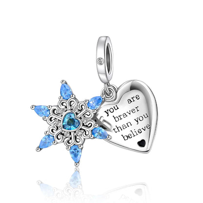 Blue Series Charm-Anhänger aus 925er-Sterlingsilber, Saphir, Baum des Lebens, Flasche, Elefant, Planet, Ozean, Herz, passend für DIY-Armbänder, Halsketten, Geschenke