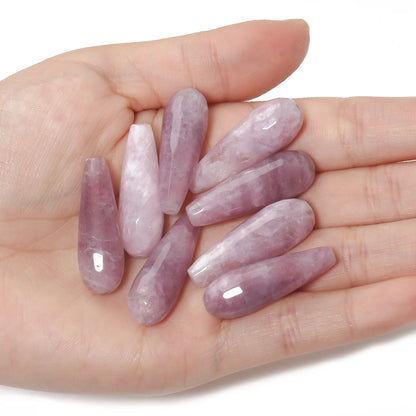 2 Stück Charme Wasser tropfenform Perlen 10x30mm Chalcedon Achate Howlite lose Spacer Perlen für Schmuck machen DIY Armband Ohrringe