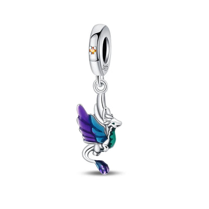 Heißer Verkauf, 925er-Sterlingsilber, Sterne und Mond, Perlen, Schmetterling und Engel, baumelnder Charm, passend für Armbänder, niedliche bunte Anhänger-Geschenke