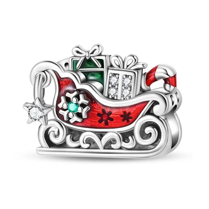 Heißer Verkauf 925er Sterlingsilber Schlitten- und Schneemann-Perlen und Kürbiskopf-Anhänger, passend für Armbänder, Weihnachts- und Halloween-Geschenke