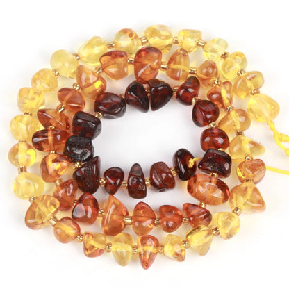 Natürliche Stein Bernstein Runde Unregelmäßige Chip Rohr Rondelle Platz Lose Perlen Für Schmuck Machen DIY Armband Zubehör 15"