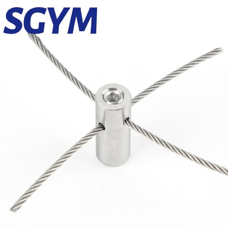 SGYM 20Pcs Grüne Wand Edelstahl Naben Draht Spalier Kits für Klettern Pflanzen Spalier Draht Naben für 3mm draht Seil Kabel