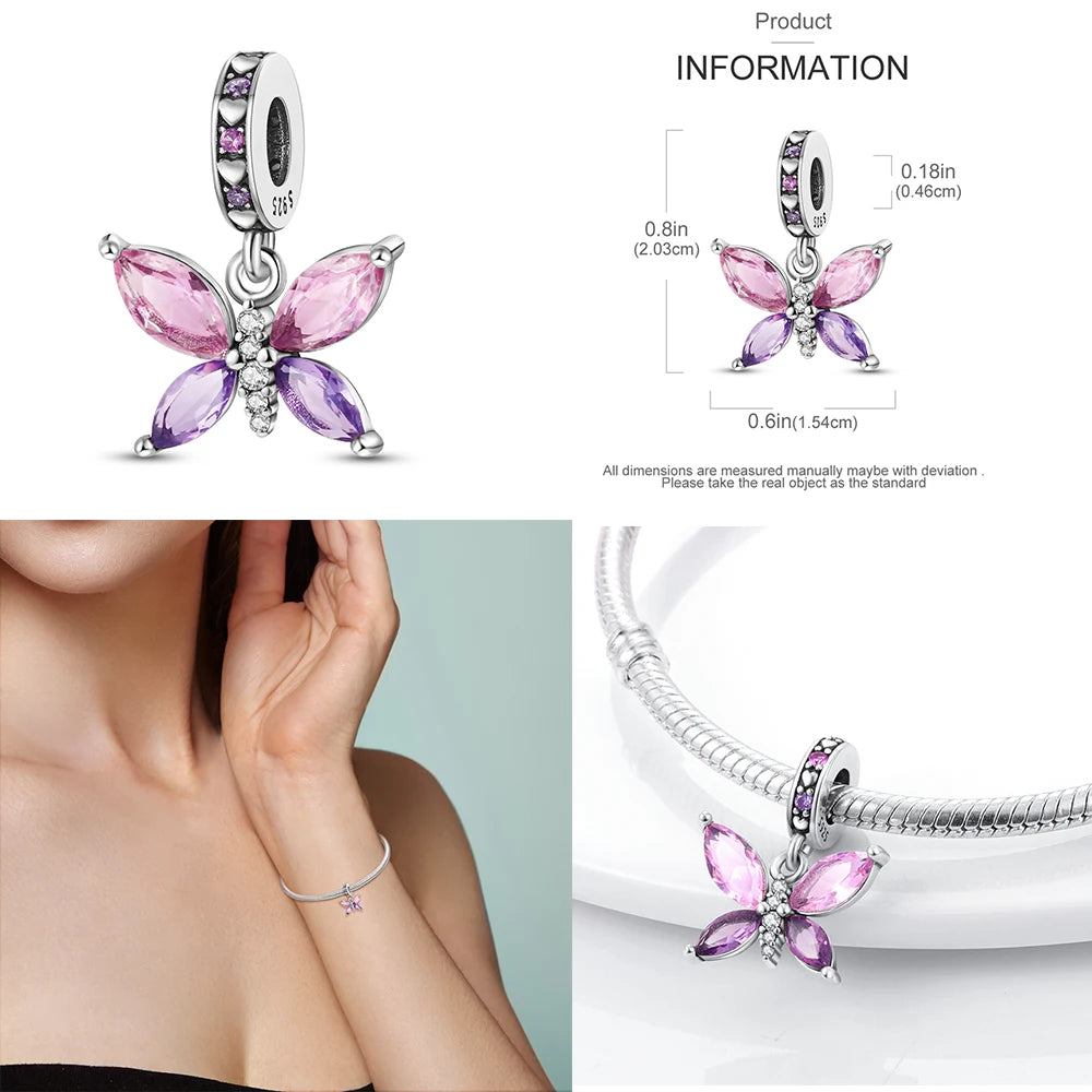 Neu in heißen Verkäufen 925 Sterling Silber Charms Anhänger Perlen passen 925 Original Armbänder für Frauen DIY Geburtstag Schmuck Geschenke
