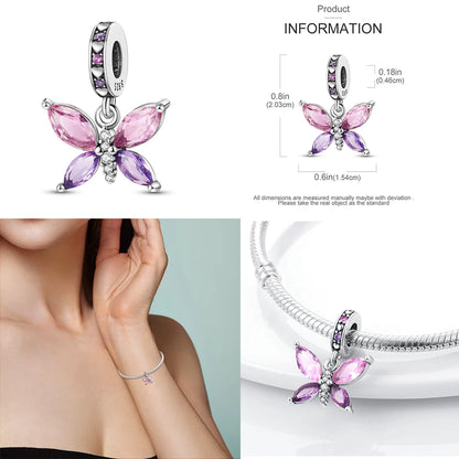 Neu in heißen Verkäufen 925 Sterling Silber Charms Anhänger Perlen passen 925 Original Armbänder für Frauen DIY Geburtstag Schmuck Geschenke