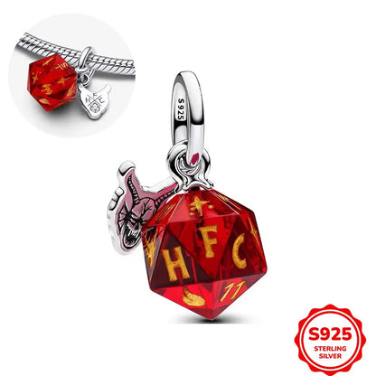 925er-Sterlingsilber, ein Fünf-Sterne-Blumendrache, der seine Gliedmaßen bewegt werden kann, Perlen für Armbänder und Halsketten, exquisite DIY-Schmuckherstellung