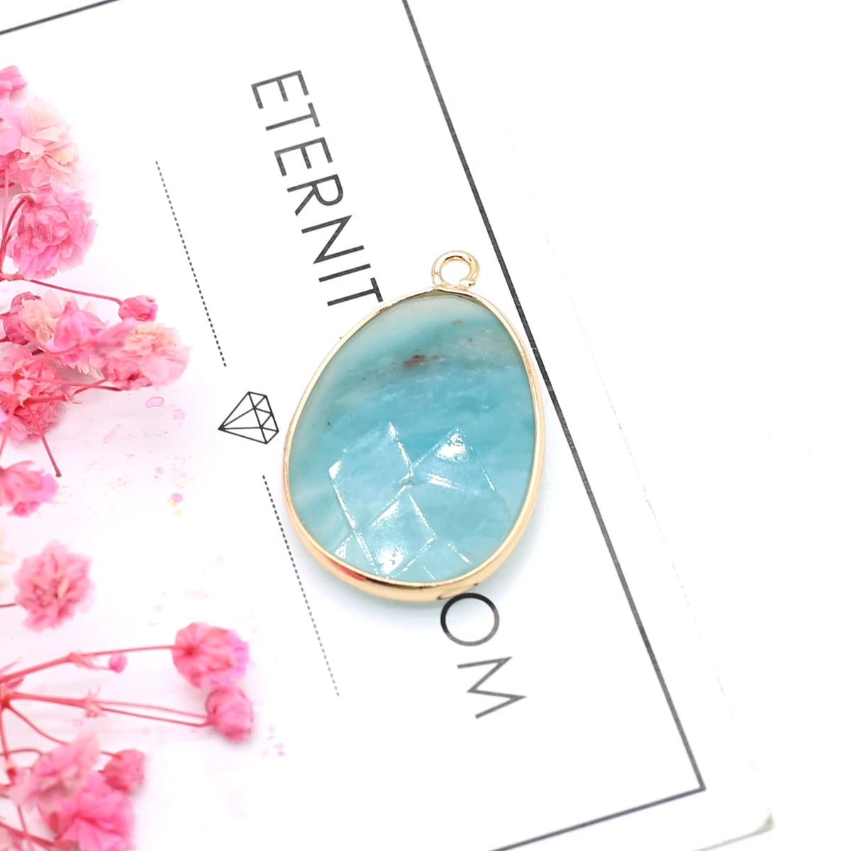 Multishape Natürliche Amazonites Anhänger Charms Natürliche Blaue Stein Stecker für Die DIY Jewerly Halskette Armband Zubehör