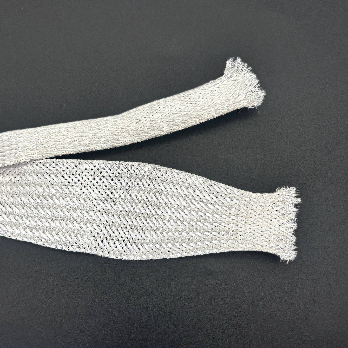 Flexible, silberbeschichtete Kupfergeflechthülse, hohe Leitfähigkeit, Abschirmungskabel, elektrische Hülse, Drähte, Innendurchmesser 2/4/6/8/10/12/16/20/25 mm