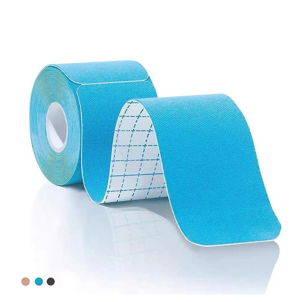 Elastisches Sport-Kinesio-Tape, sportliche Erholungsaufkleber, Fitness-Bandagen, Kinesiologie-Stützpolster, Kniegelenkschutz, 5 m x 5 cm