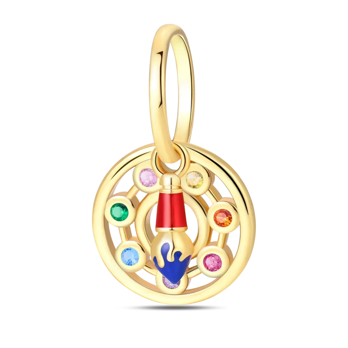 Original funkelnde Charm-Perlen aus 925er-Sterlingsilber, Gold, Rose, heller Stern, Herz, passend für Armbänder, DIY-Jubiläums-Schmuck, Geschenk