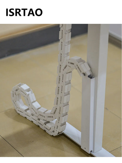 ISRTAO Snake Magnetischer Kabel-Organizer, vertikal, verstellbar unter dem Tisch, Kabelmanagement-Tablett für die Wirbelsäule