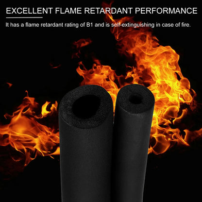 Uxcell 1/2/3 Stück 1,8 m/2 m Rohrisolierung Schaumstoffrohr Rohrabdeckung Wrap Roll Bar Polsterschlauch für Griffgriff HVAC Klimaanlage