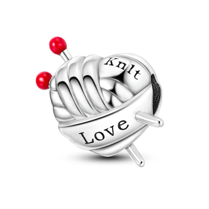 Bezaubernde herzförmige Perlen aus 925er-Sterlingsilber, Familie, Liebe, Tier, Fußabdruck, Charm-Armband, Halskette, passend für Frauen, DIY-Urlaubsgeschenke