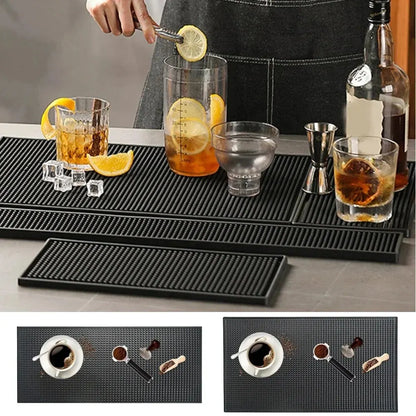 Gummi Bar Matte Anti-slip PVC Cafe Bar Matten Hause Tasse Matte Wasserdicht Hitzebeständige Langlebig Küche Ablauf Matte Geschirr trocknen Matten