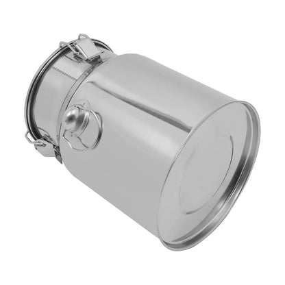 5L/1,32Gal Milchkanne aus Edelstahl, nahtloser Milchkrug, auslaufsicherer Flüssigkeitsbehälter mit dichtem Deckel und Griff