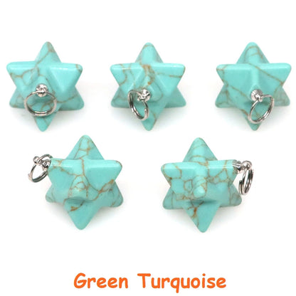Naturstein Merkaba Stern Reiki Heilkristalle für DIY Energie Edelstein Modeschmuck Zubehör Party Home Dekoration Geschenk