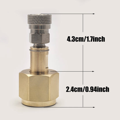 Neue Funken Soda Wasser Maker Kohlendioxid Zylinder Tank Füllstation Flasche CO2 Nachfüllen Adapter Stecker