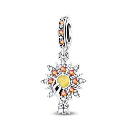 Geheimnisvoller Charm-Anhänger aus 925er-Sterlingsilber mit Hexen- und Tarotkarten-Spielkarten, passend für DIY-Armbänder, Halsketten, die als Glücksgeschenk wünscht