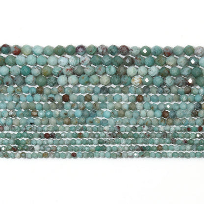 2 3 4mm natürliche facettierte Citrin Opal Jade Onyx Edelstein Perlen runde Mineral perlen für Schmuck herstellung DIY Armband Zubehör