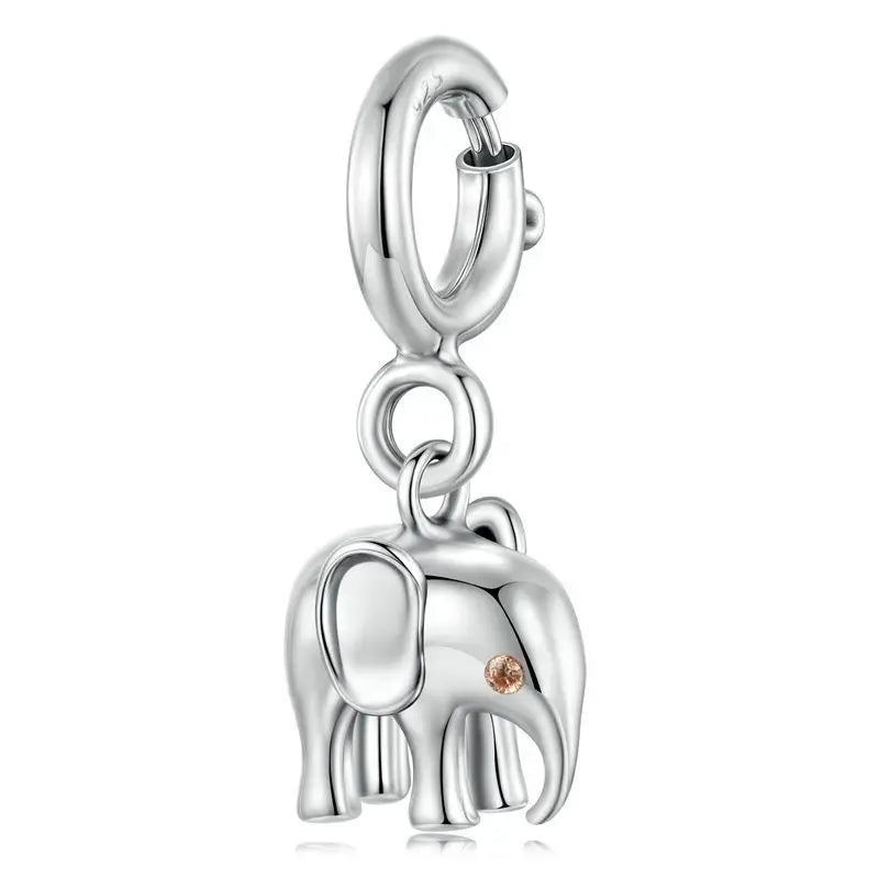 WOSTU Anhänger aus 925er-Sterlingsilber, Liebesherz-Charm, Dackel-Hund, lila Kristall, Lotus-Perlen, passend für Armband, DIY-Halskette, Mädchen-Geschenk