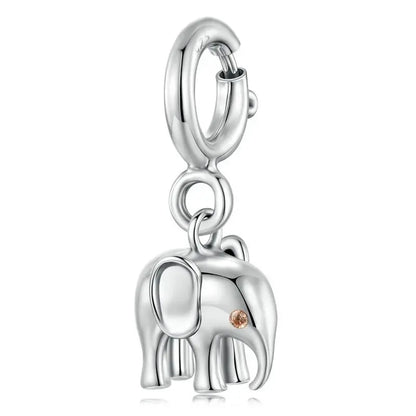 WOSTU Anhänger aus 925er-Sterlingsilber, Liebesherz-Charm, Dackel-Hund, lila Kristall, Lotus-Perlen, passend für Armband, DIY-Halskette, Mädchen-Geschenk
