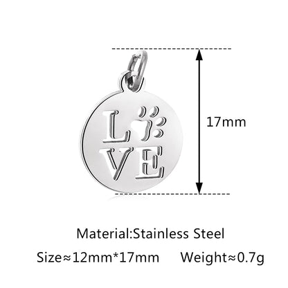 5Pcs Hohl Stern/Mond/Sonne Doppel Loch Charme Edelstahl Halskette Armband Anhänger DIY Link Stecker Schmuck machen Liefert