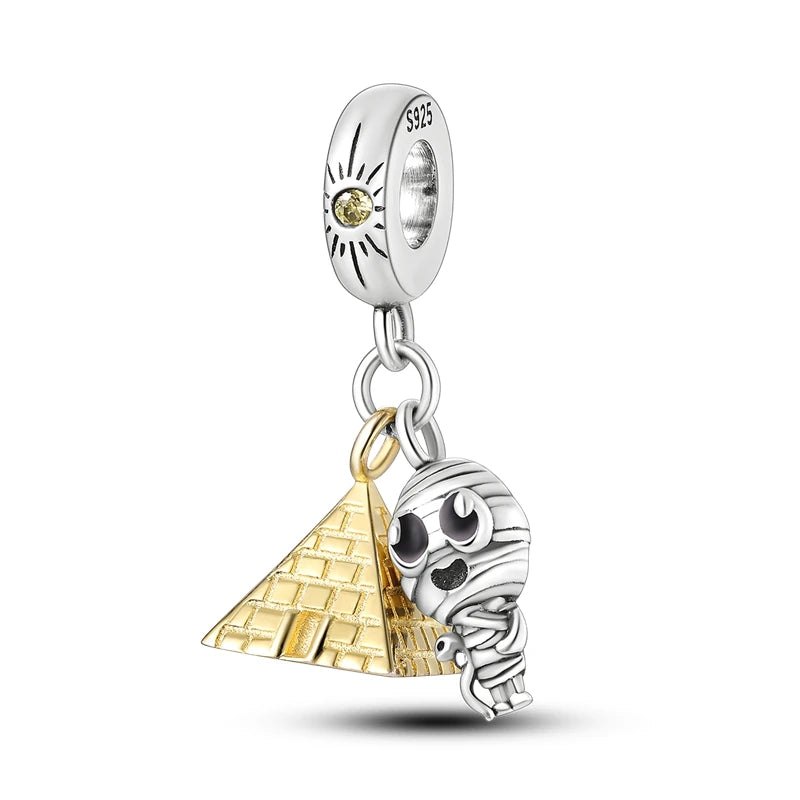 Charms-Perlen aus 925er-Sterlingsilber, Golden Retriever PuppyThe Whale, kann geöffnet und geschlossene Perlen, passend für DIY-Armbänder, edler Schmuck
