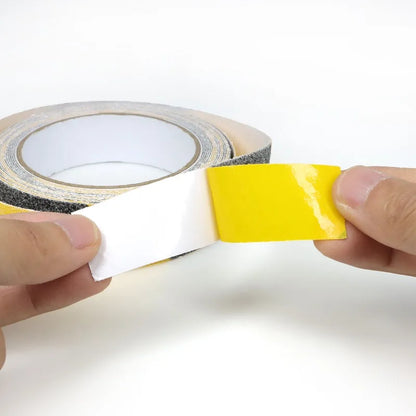 1 Rolle 5 m Anti-Rutsch-Klebeband, Breite 2,5/5,0/10 cm, Anti-Rutsch-Klebeband für Treppen und Stufen, starkes Bodenschleifband, Warnband für Gefahren, Sicherheitsband