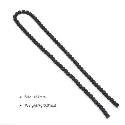 Piedras volcánicas natürliche schwarze Lava zylindrische quadratische Abacus-Steinperlen für Schmuckherstellung, DIY-Schmuck, Armbänder, handgefertigt
