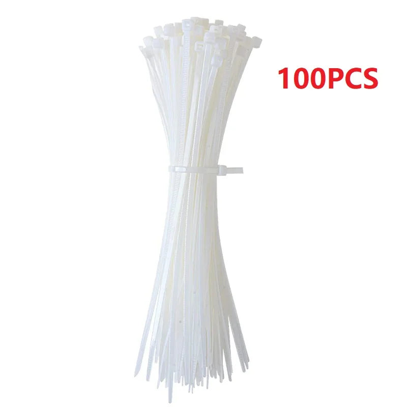 50/100/150 Stück selbstklebende Nylon-Kabelbinder zur Befestigung von Drähten, Organizer, Fixierer, einfaches Kabelmanagement-System, wiederverwendbar, langlebig