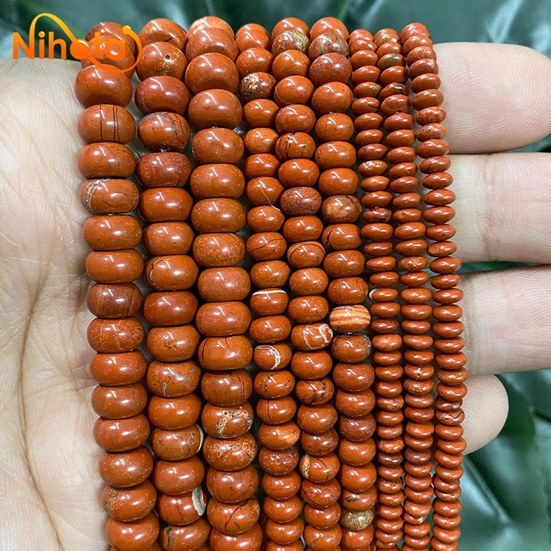 Naturstein Rondelle Perlen Achate Türkise Jaspis Kristall Spacer Perlen für Zubehör Schmuckherstellung 15'' Strang 6/8/10mm