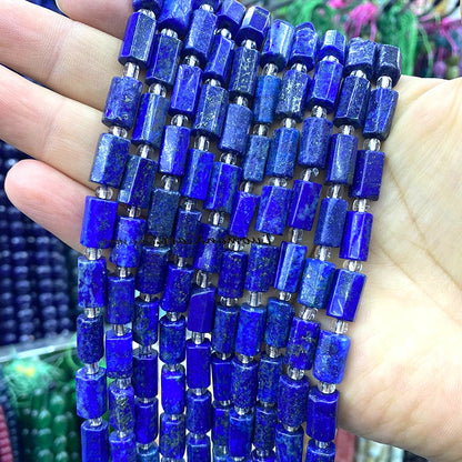8x12mm Naturstein Grüner Malachit Unregelmäßiger Zylinder Lose Distanzperlen für Schmuckherstellung Diy Armband Charms Zubehör
